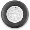 Rubbermaster - Steel Master Rubbermaster ST185/80R13 6 Ply Highway Rib Tire and 5 on 4.5 Eight Spoke Wheel Assembly 599366